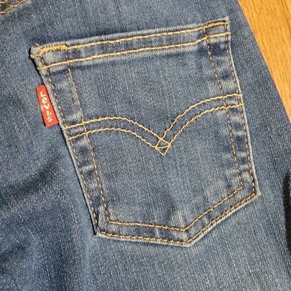 Levi's 511 Slim Boys Denim Jeans Pants Blue Medium Wash Size 5 Years - Picture 5 of 7